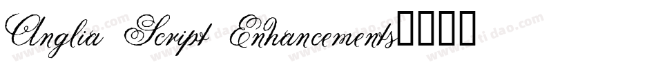 Anglia Script Enhancements字体转换